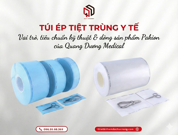 Túi ép tiệt trùng y tế: Vai trò và tiêu chuẩn kỹ thuật